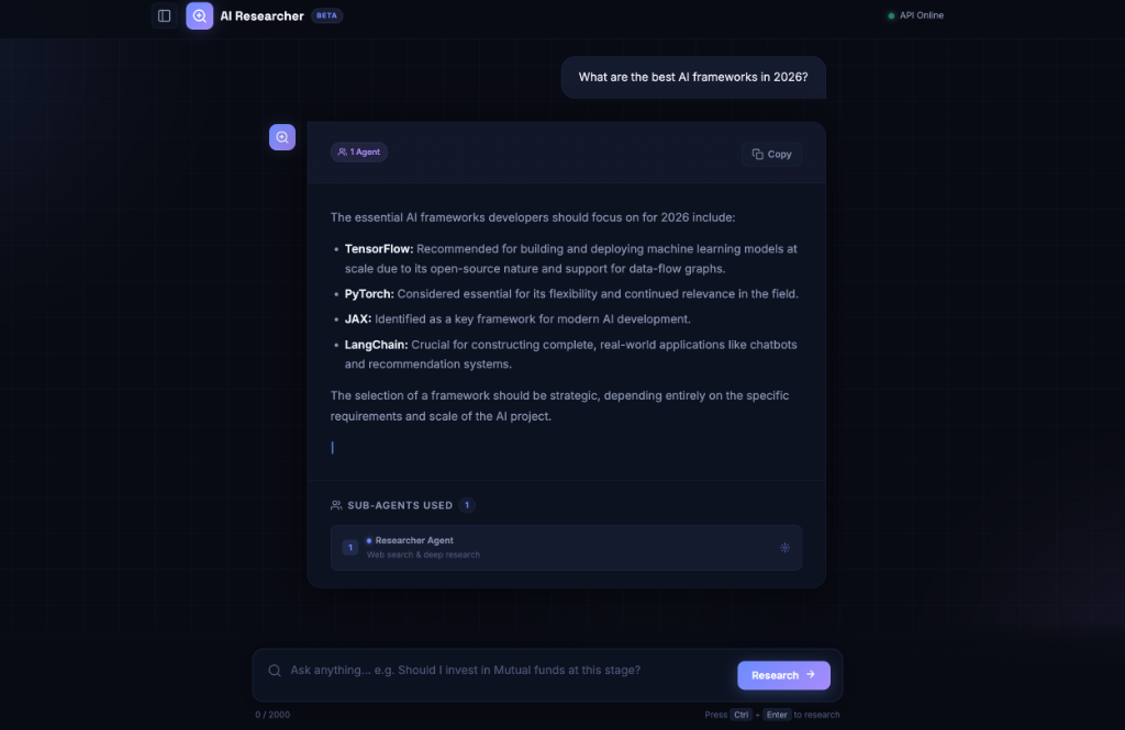 AI Researcher — Autonomous Research Agent